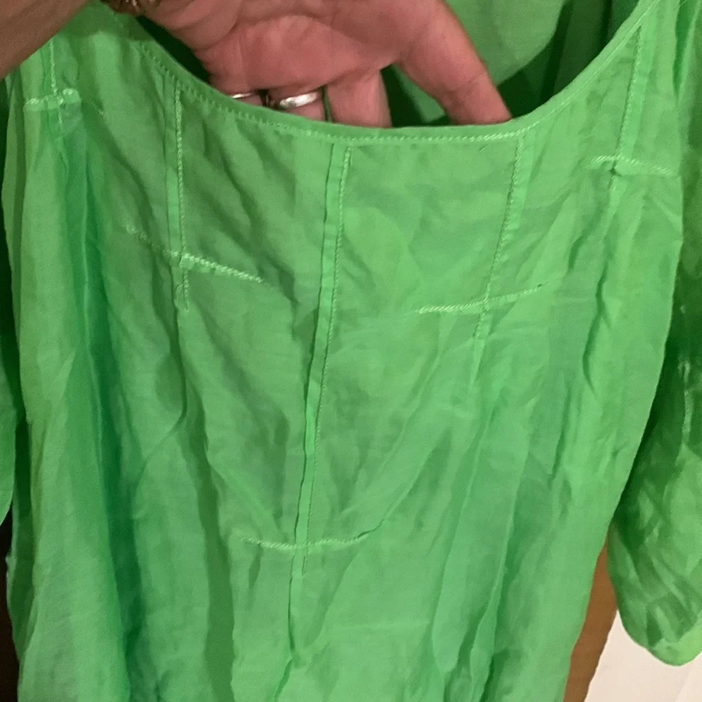Max studio specialty products, bright green mini dress - Picture 3 of 6